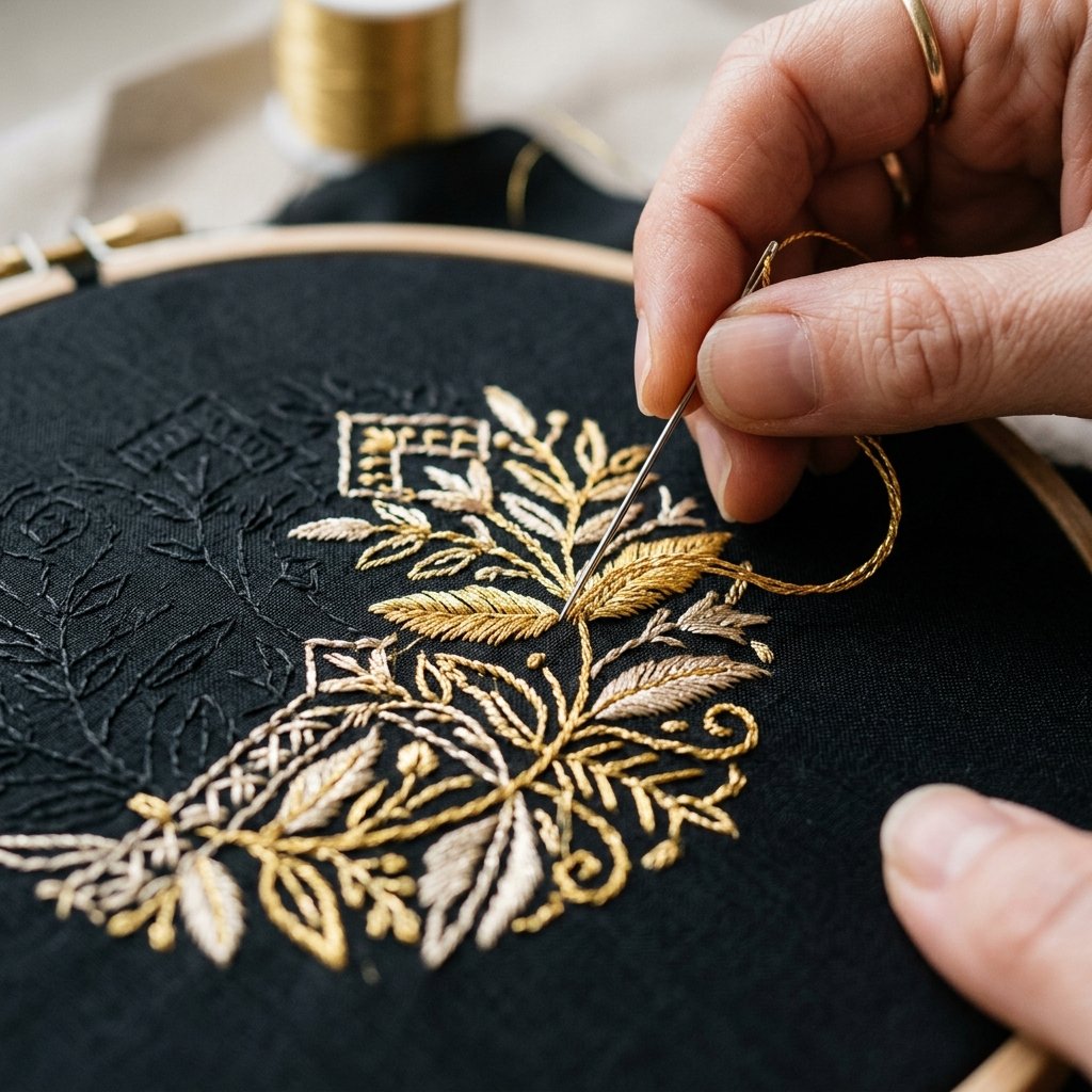 Embroidery detail